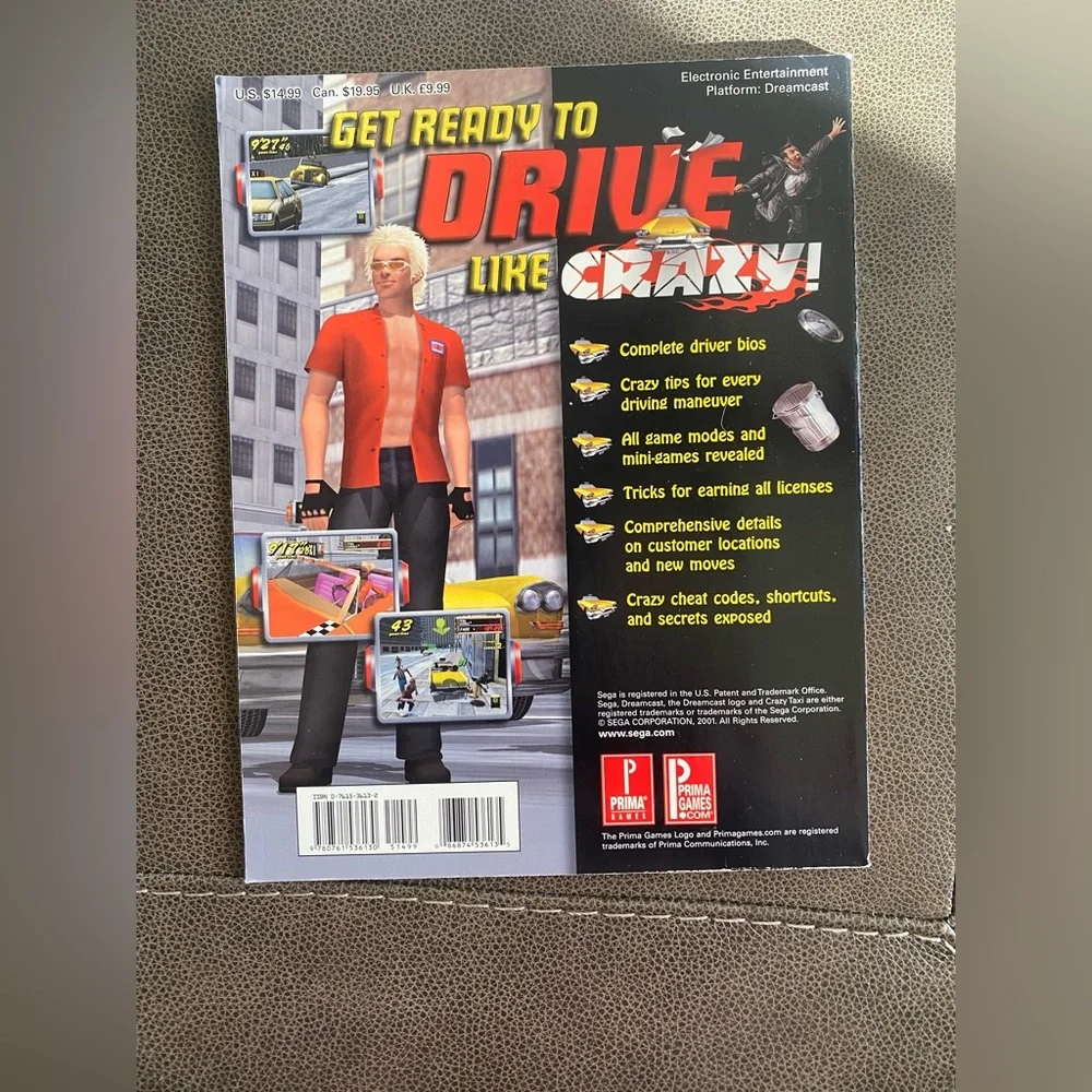 Crazy Taxi – Prima Official Strategy Guide (Sega Dreamcast)